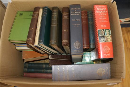 Two boxes of miscellaneous books